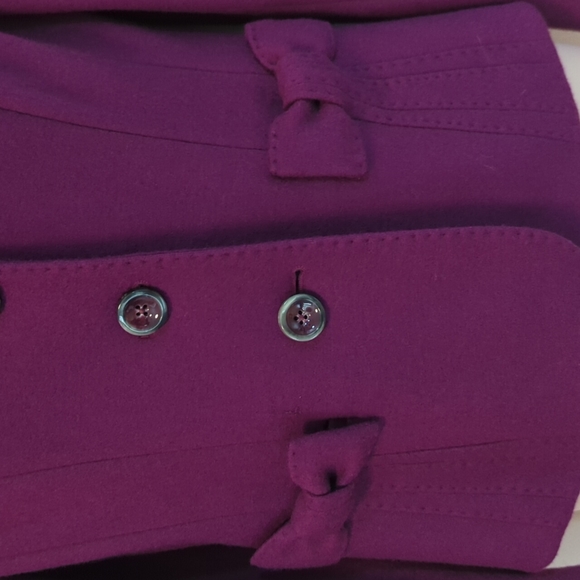 Rena Lange Grape Bow Detail Wool Blazer - Picture 7 of 16